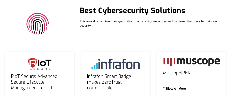 Best cybersecurity solution of the year